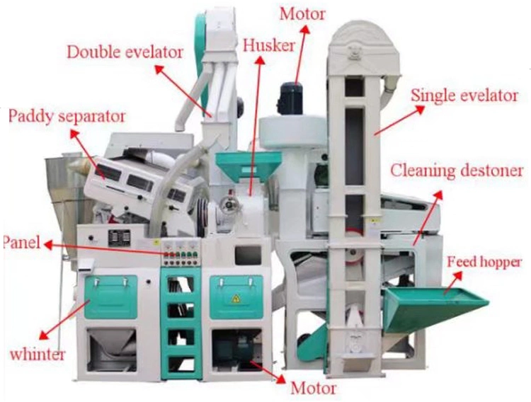 10 Ton Auto Rice Mill Processing Machinery Rice Mill Machine