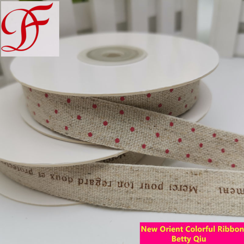 Best Rices Hemp/ Twine Printed Ribbon From China Factory