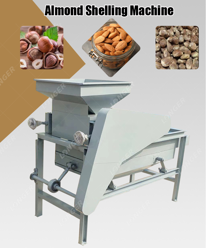 Hazelnut Separator Palm Kernel Cracker Machinery Automatic Almond Cracking Machine