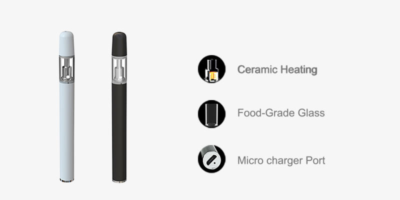Hottest Cbd Oil Cartridge Ceramic E-Cigarette Thick Oil Disposable Vape Pen Cbd