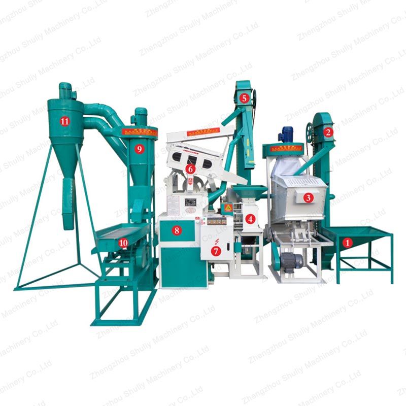 Rice Processing Machine Combined Rice Mill Polishing Production Line