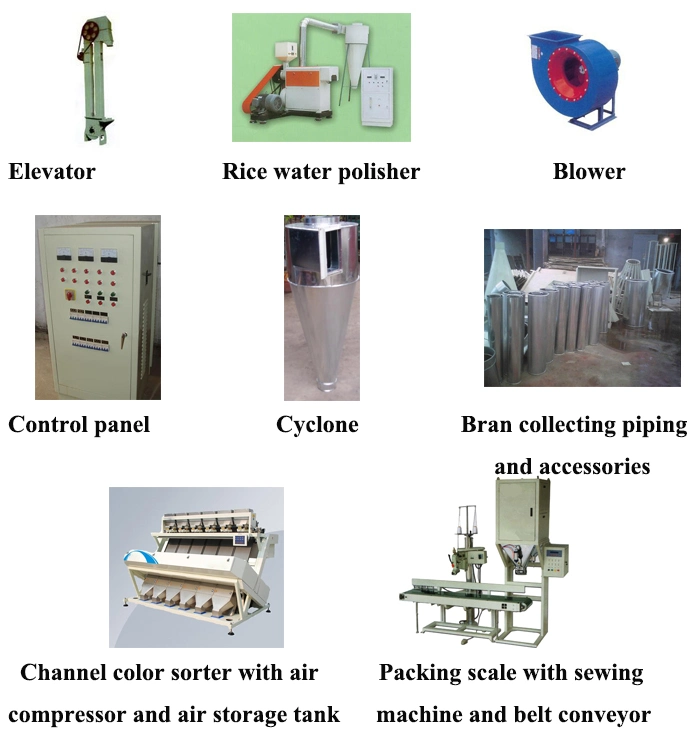Brown Rice Polishing Flour Processing Complete Rice Milling Machine Price