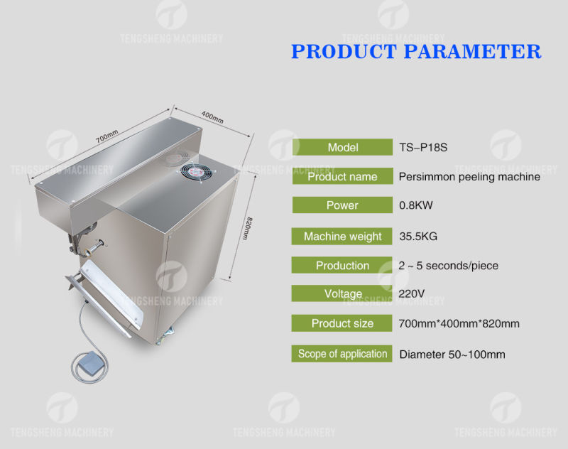 Commercial Stainless Steel Persimmon Fruit Peeling Machine Food Processor (TS-P18S)