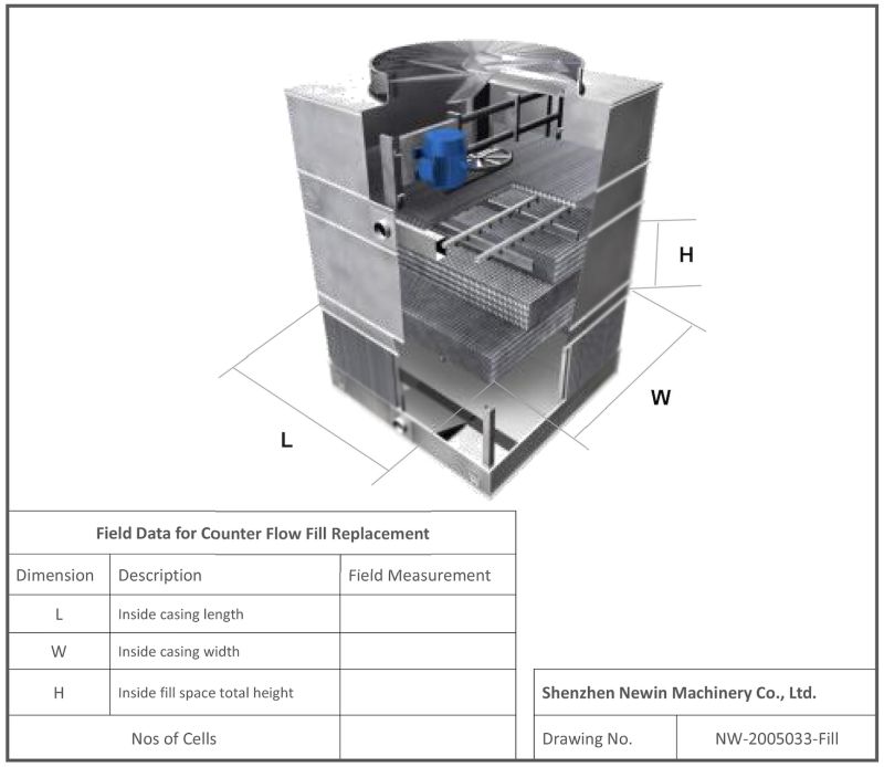 Rectangle Type Cooling Tower Infills/Filling Filler/Fills for Hamon Cooling Tower