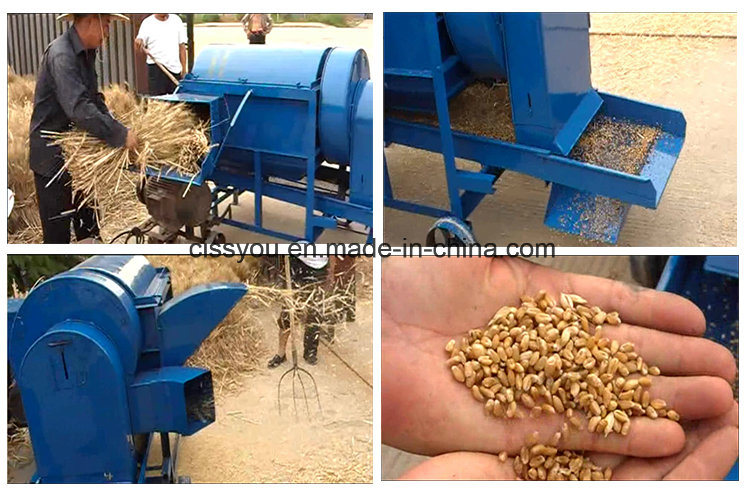 Chinese Rice Thresher Wheat Rice Wheat Huller Threshing Machine