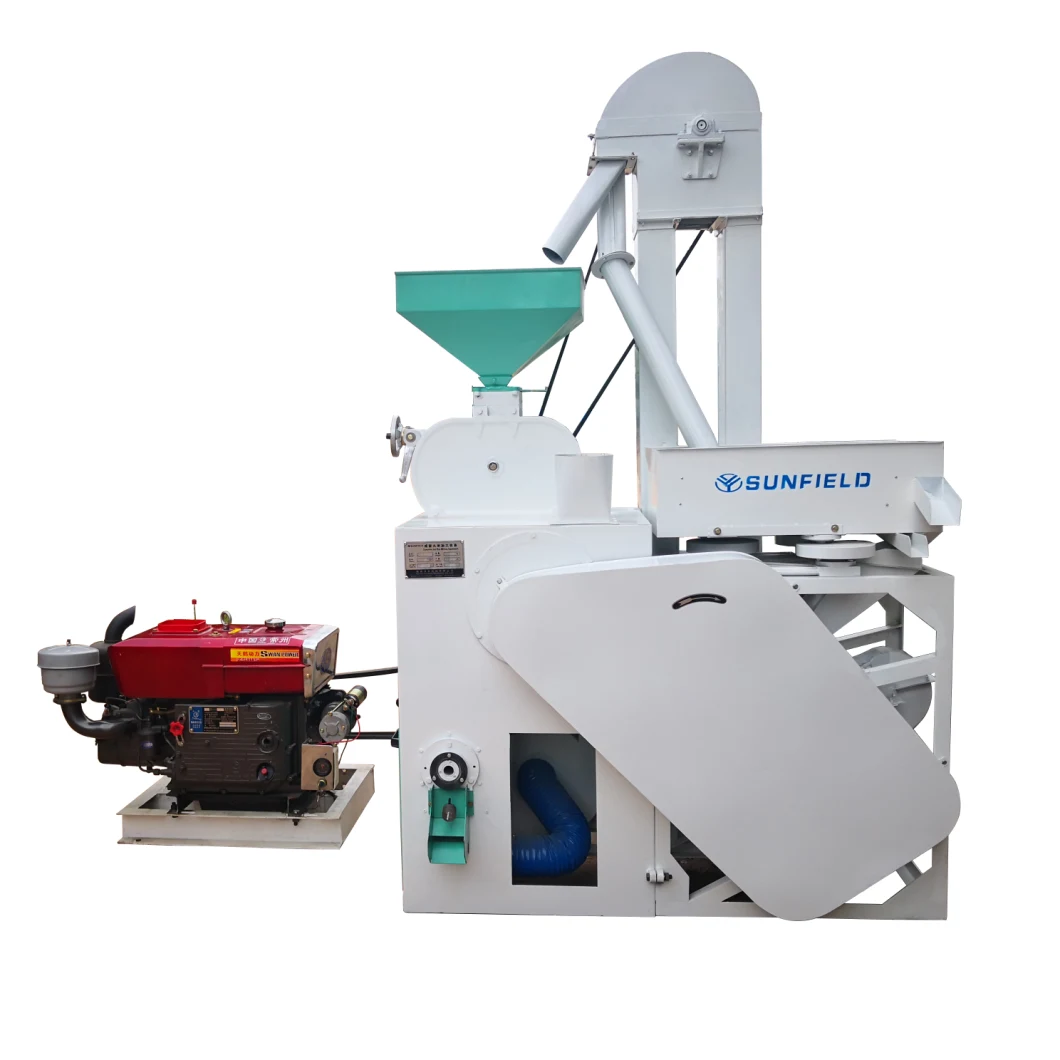 400-500kg/H Combine Rice Mill Price with Diesel Engine