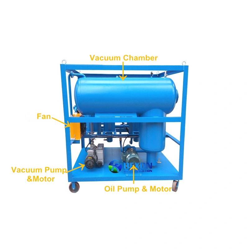 Vacuum Lubricating Oil Purifier Lube Hydraulic Oil Filtration Machine