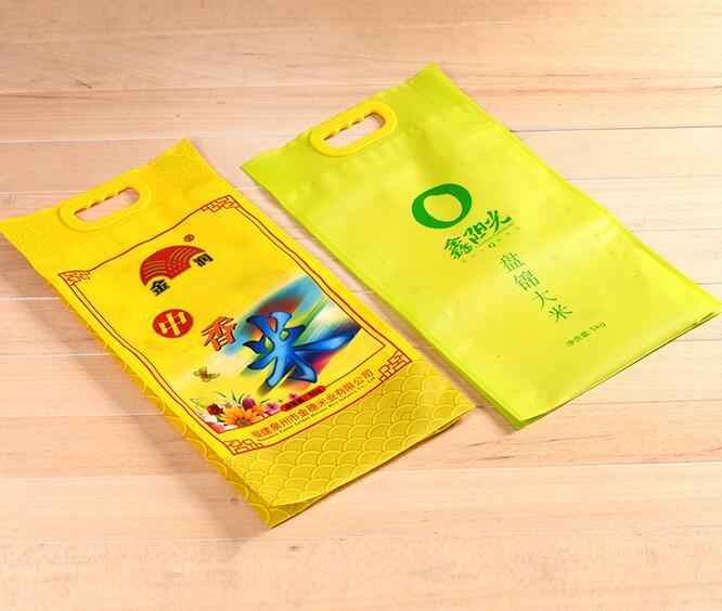100% Food Grade Material Stand up Rice Pouch From China