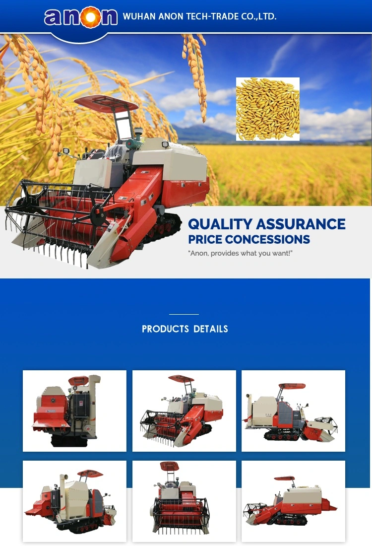 Anon 2020 Hot Selling Mini Rice Combine Harvester Harvesting Paddy Combine Rice Harvester
