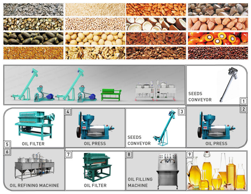 Guangxin 3.5tpd Mini Oil Mill Plant Groundnut Oil Machine with Heater