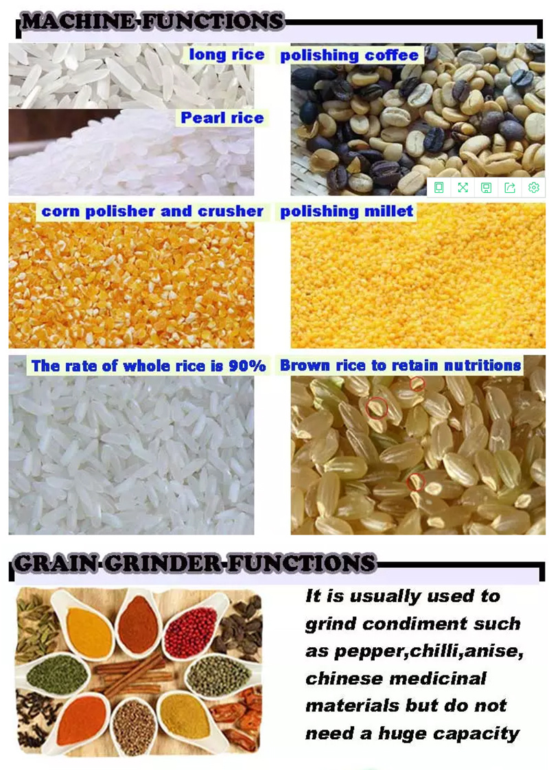 Customized Home Use Mini Rice Milling Machine Mini Rice Huller