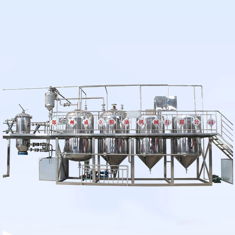 Crude Edible Coconut Palm Oil Processing Extracting Oil Refinery Plant