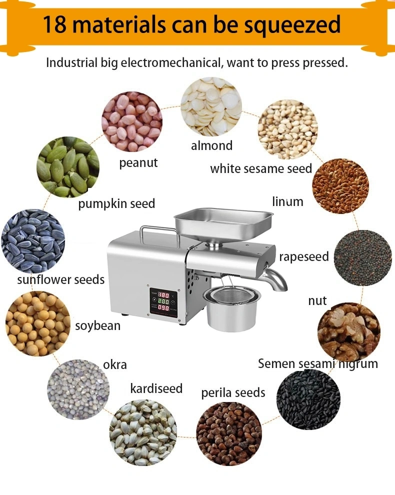 Home Use Mini Oil Press Machine/Sunflower Oil Extractor