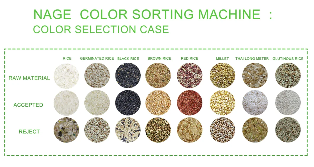New RGB Rice Mill 2 Chutes CCD Rice Color Sorter