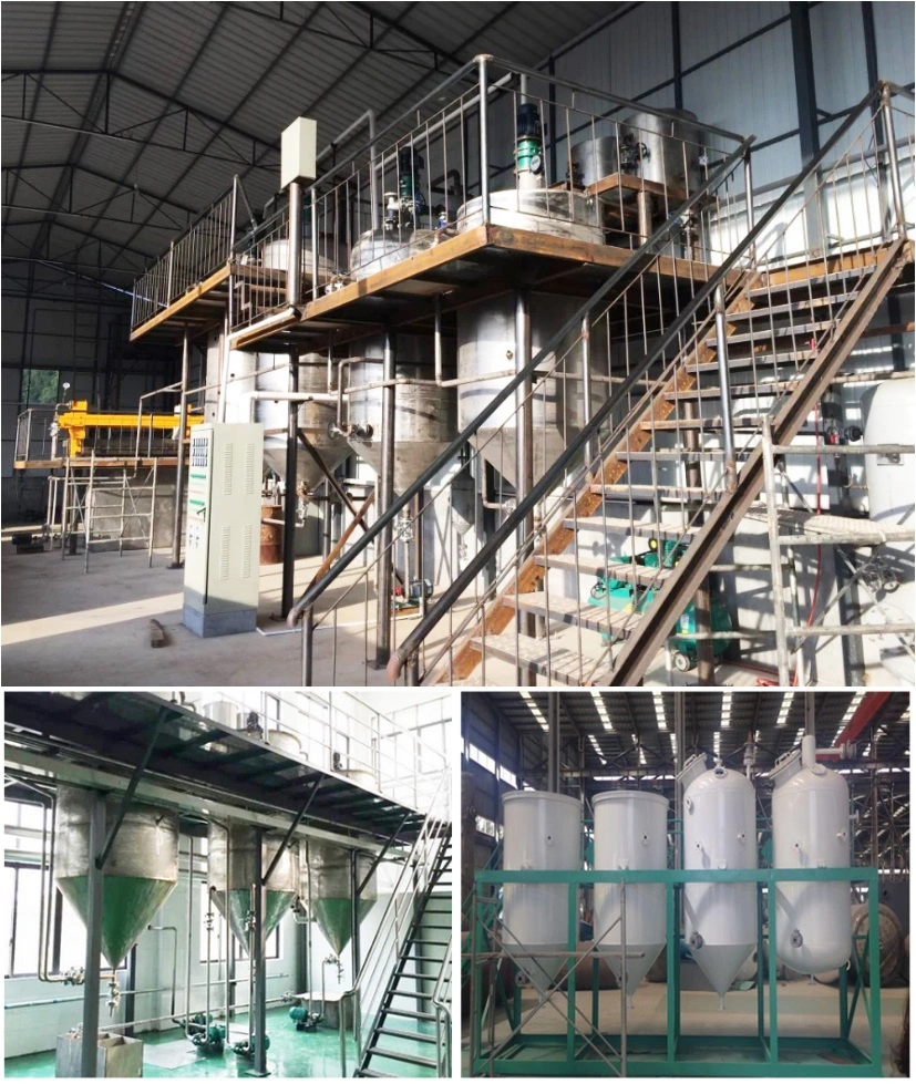 Small Scale Palm Oil Refining Machinery Oil Production Line Edible Rice Bran Oil Refining Machine