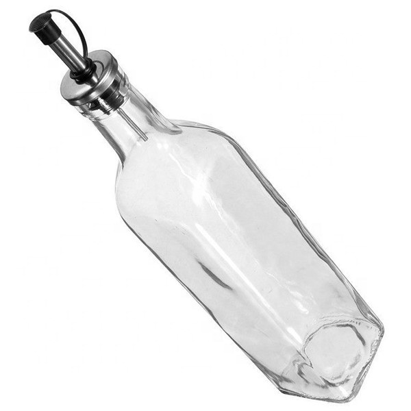 100ml 250ml 500ml 750ml 1L Clear Square Olive Oil Glass Bottle