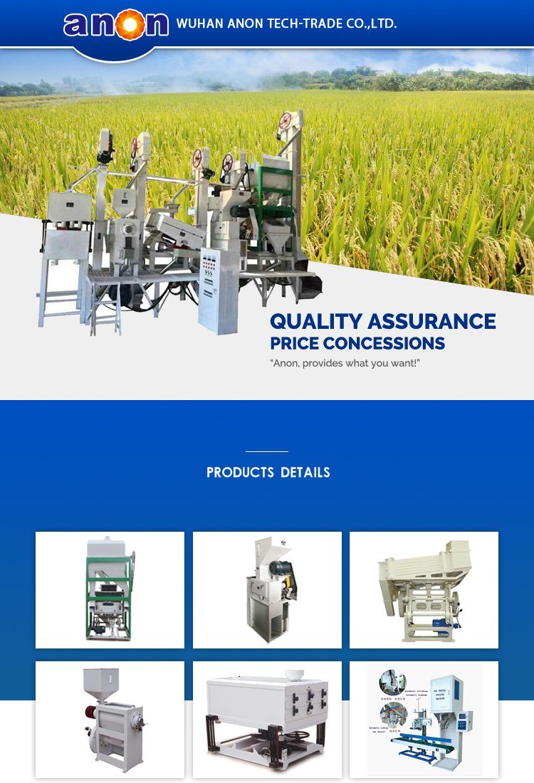 Anon Rice Processing Equipment Raw Paddy Mill Plant