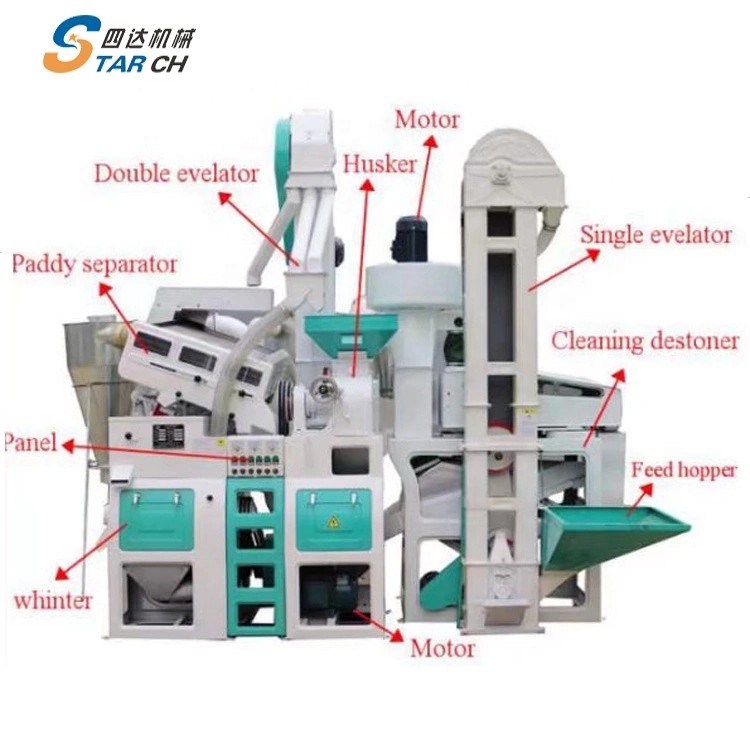 Complete Set Rice Mill 4 Ton Rice Mill Price