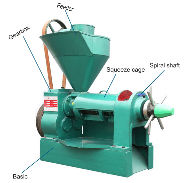 Mini and Durable Spiral Oil Press Machine