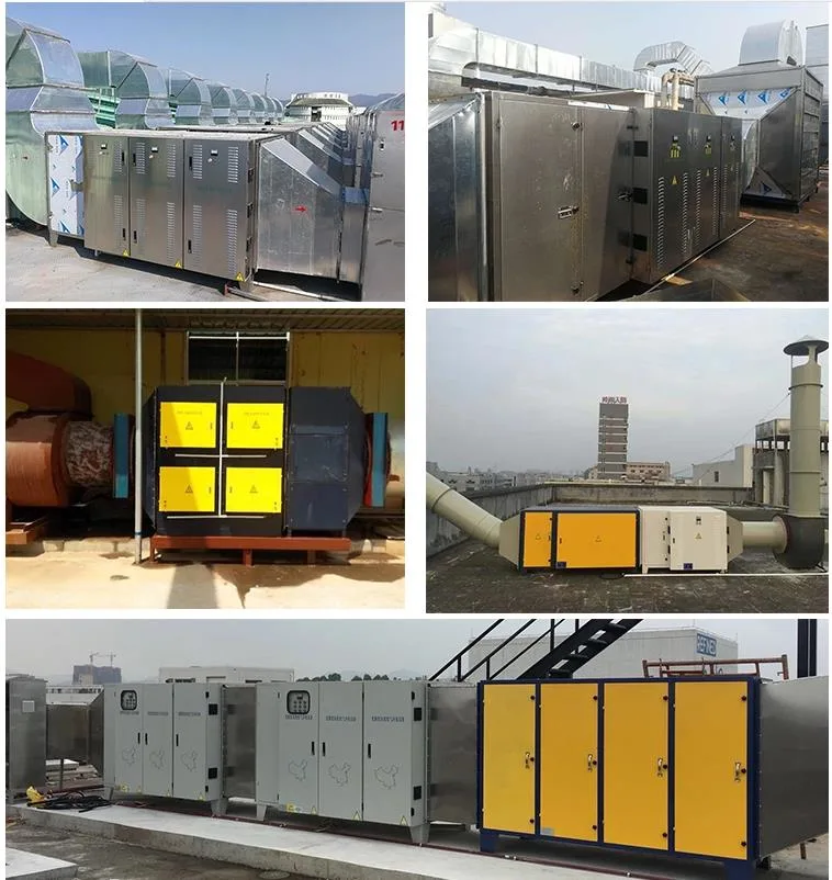 Industrial Electrostatic Precipitator Esp for Oil Smoke Extraction PVC Paper Synthetic Leather Stenter Machine RAM Machine