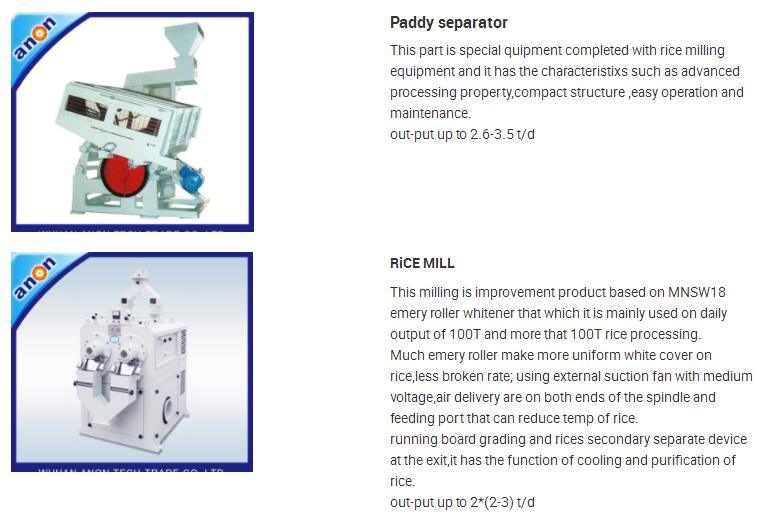 Anon Paddy Processing Fully Automatic Rice Mill Plant Price Mini Rice Mill