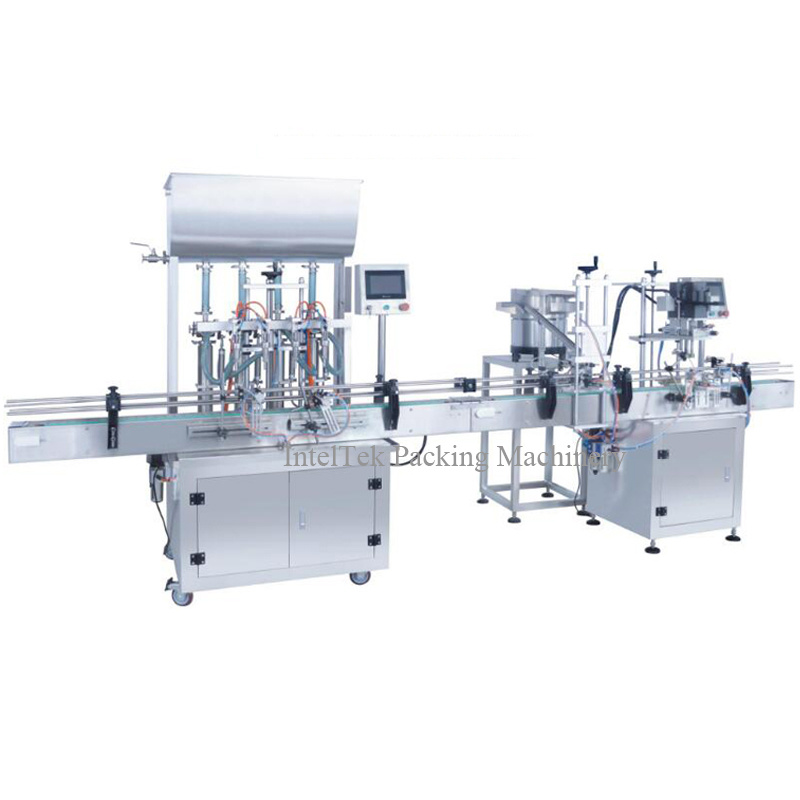 Full Automatic Coconut Oil Bottle Vegetable Edible Essential Palm Olive Oil Filling Capping Machine