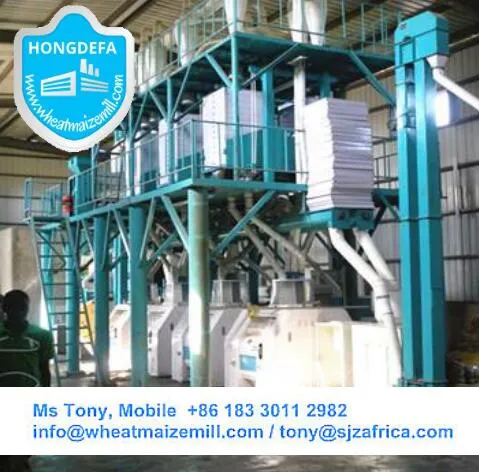Zambia Running Maize Milling Machinery, Maize Flour Milling Machine