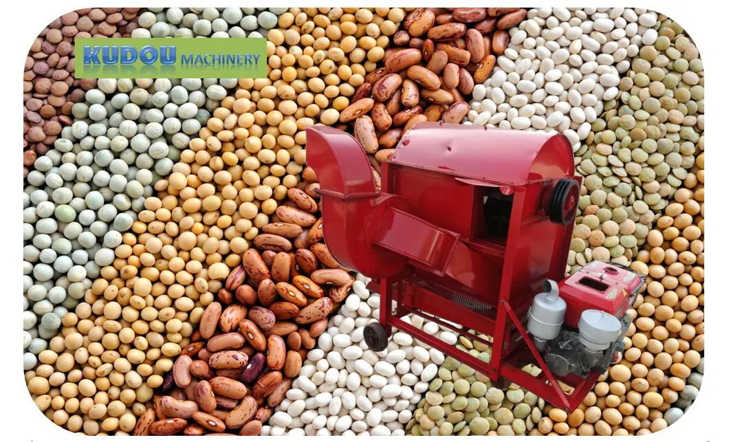 Paddy Rice Wheat Corn Thresher / Oat Hulling Machine /Soybean Mungbean Barley Huller