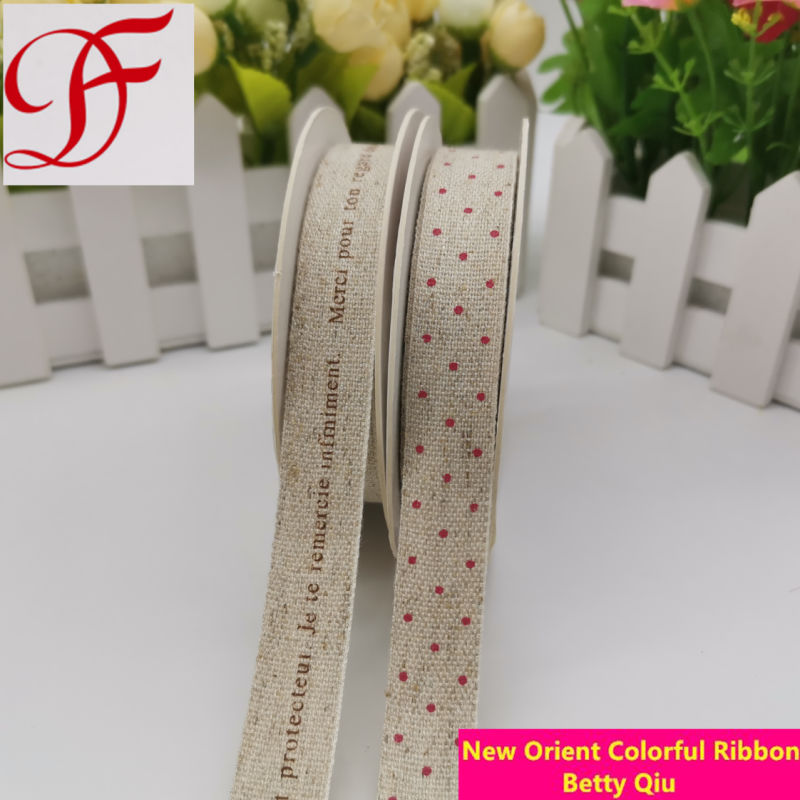 Best Rices Hemp/ Twine Printed Ribbon From China Factory