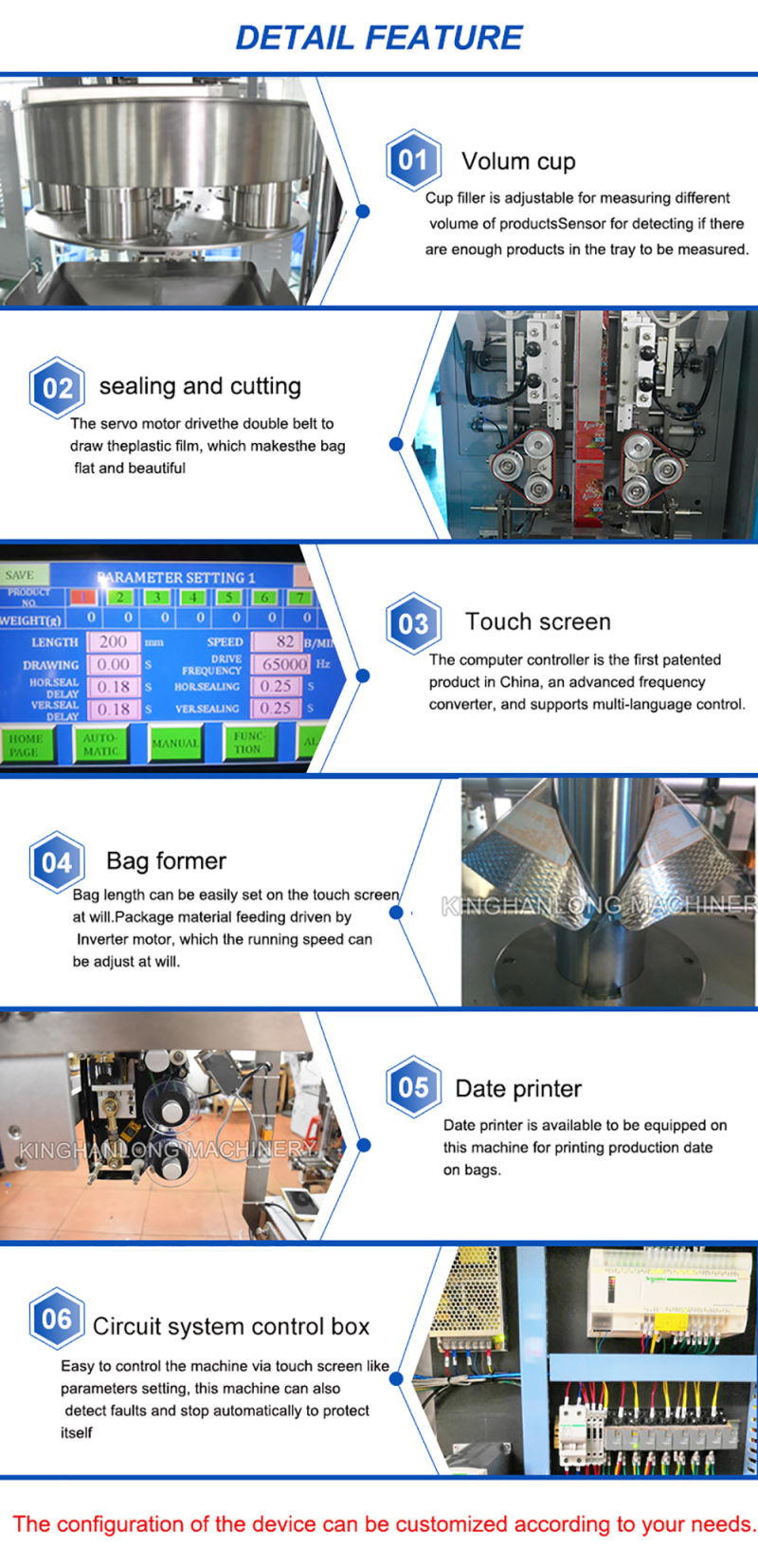Automatic Beans/Peanut/Almond Granules Pouch Packing Machine Equipment Price