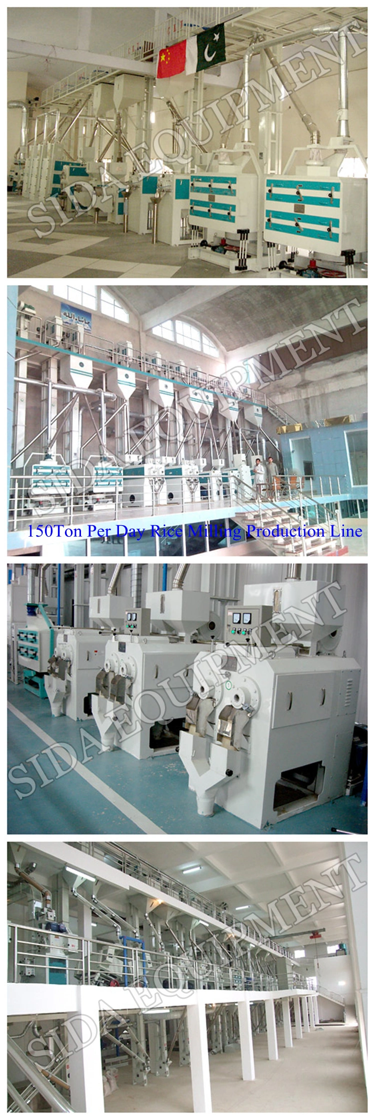 Industry Fully Auto Rice Mill Machine of 100tpd