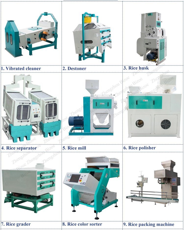 1000kg Per Hour Rice Destoner Machine Auto Rice Mill Machine