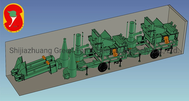 Grain Cleaning and Grading Equipment Air Screen Seed Cleaning Machine