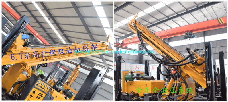 Hydraulic Diesel Engine Borehole Drilling Rig for Water Well Drilling Rig