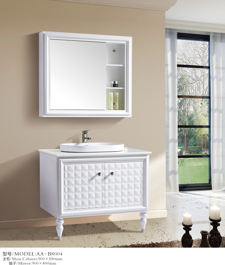 PVC European Modern Customized Solid Surface Modern Bathroom Vanity