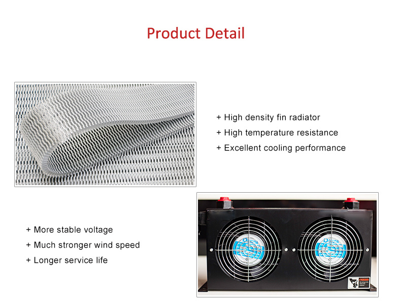 Ah0608tl-Ca Customized Oil to Cooled Hydraulic Mini Air Heat Exchanger