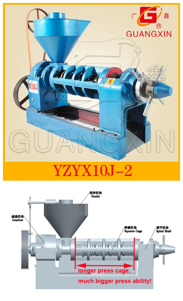 5tons Oil Machine Mustard Rapeseed Oil Press Machine Yzyx10 Motor 11kw