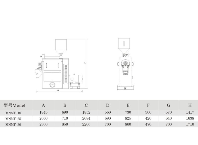 Mnmf30 Rice Mill/Rice Milling Equipment/Rice Whitening Machine for Grain Processing and Rice