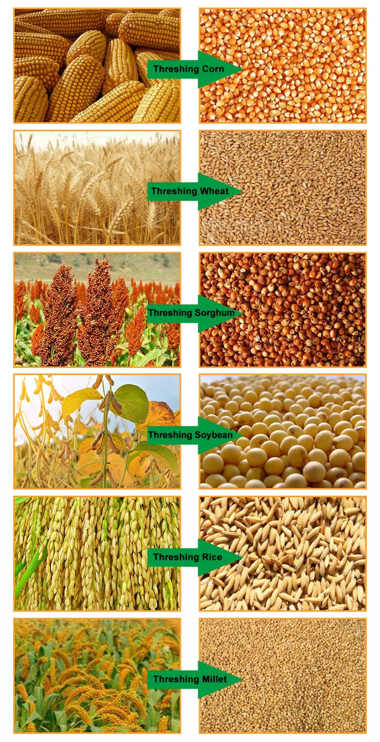 Commercial Corn Sheller Manual Wheat Rice Threshing Millet Thresher Machine