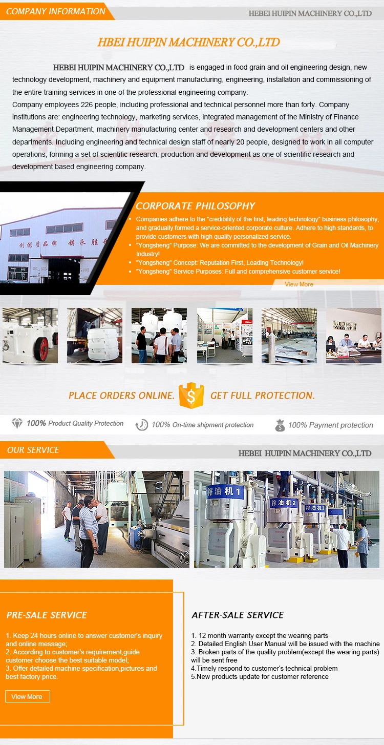 Sunflower Peanut Rapeseed Oil Press Extraction Production Line