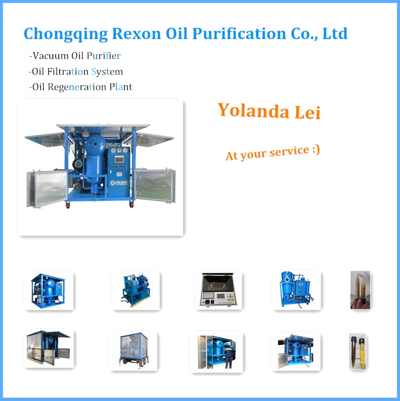 Vacuum Dehydration Hydraulic Oil Purifier for Onsite Oil Cleaning Maintenance