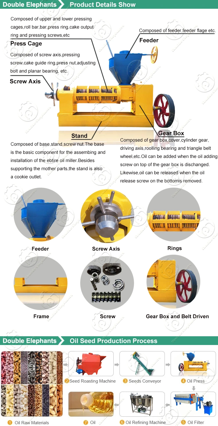 Wheat Germ Oil Pump to The Hydraulic Press Oil Expeller Price Canola Oil Extraction Machine