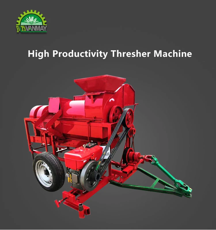 Multifunctional Paddy Thresher Maize Threshing Rice Sheller Machine