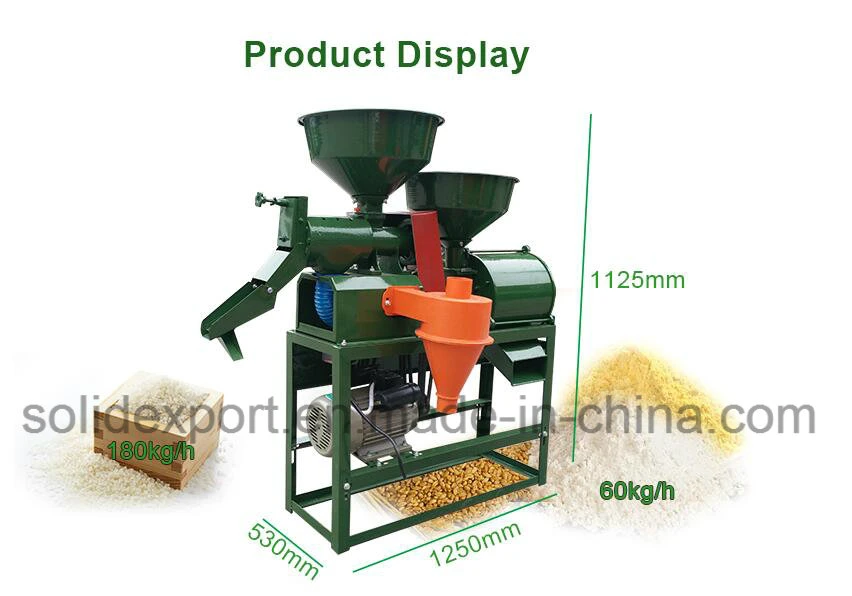 6n40 - 9FC21 Mini Paddy Husker Rice Milling Machine Combinational Crusher