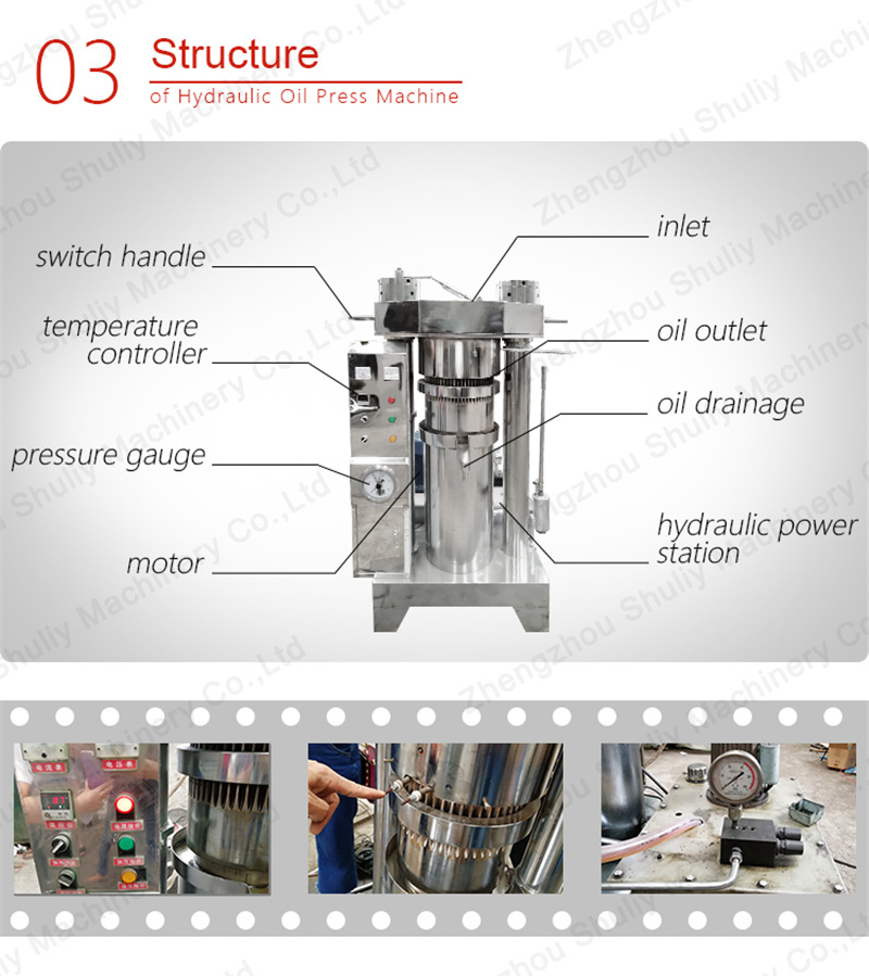 Hydraulic Sesame Oil Press Machine Cold Press Hydraulic Oil Press Machine