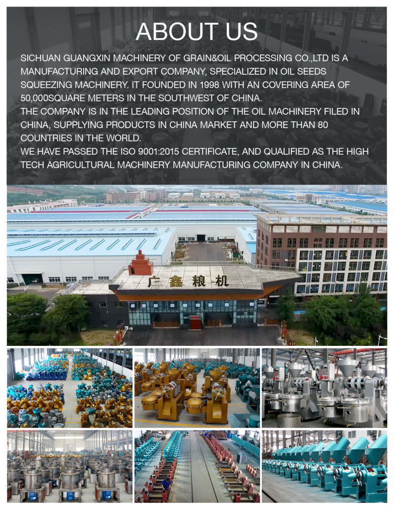 Guangxin 10tpd Mini Oil Mill Plant Groundnut Oil Machine
