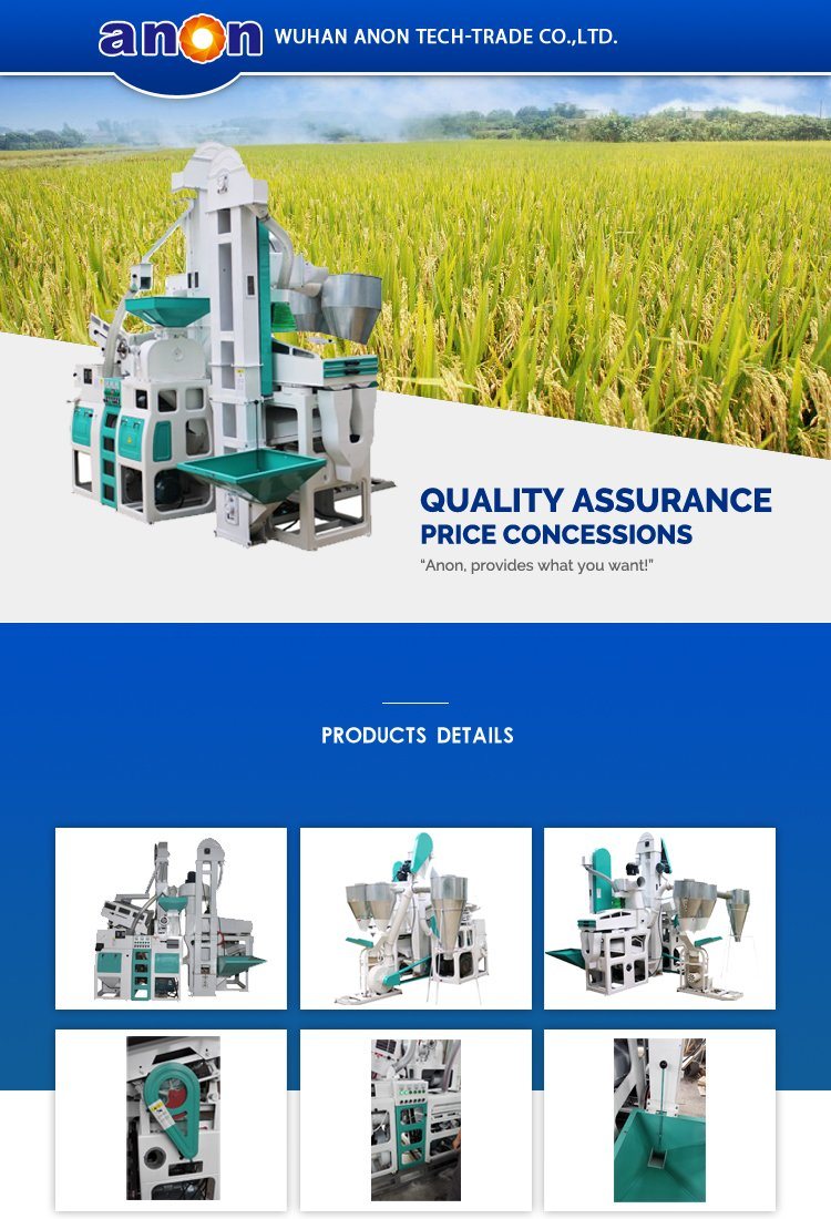 Anon Fully Automatic Mini Rice Mill Machine Price Combine Paddy Processing Factory