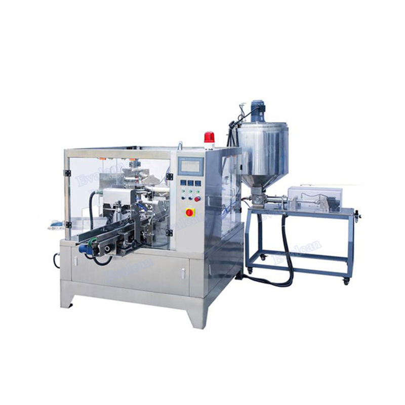 Automatic Olive Oil, Coconut Oil Pouch Rotary Packing Machine