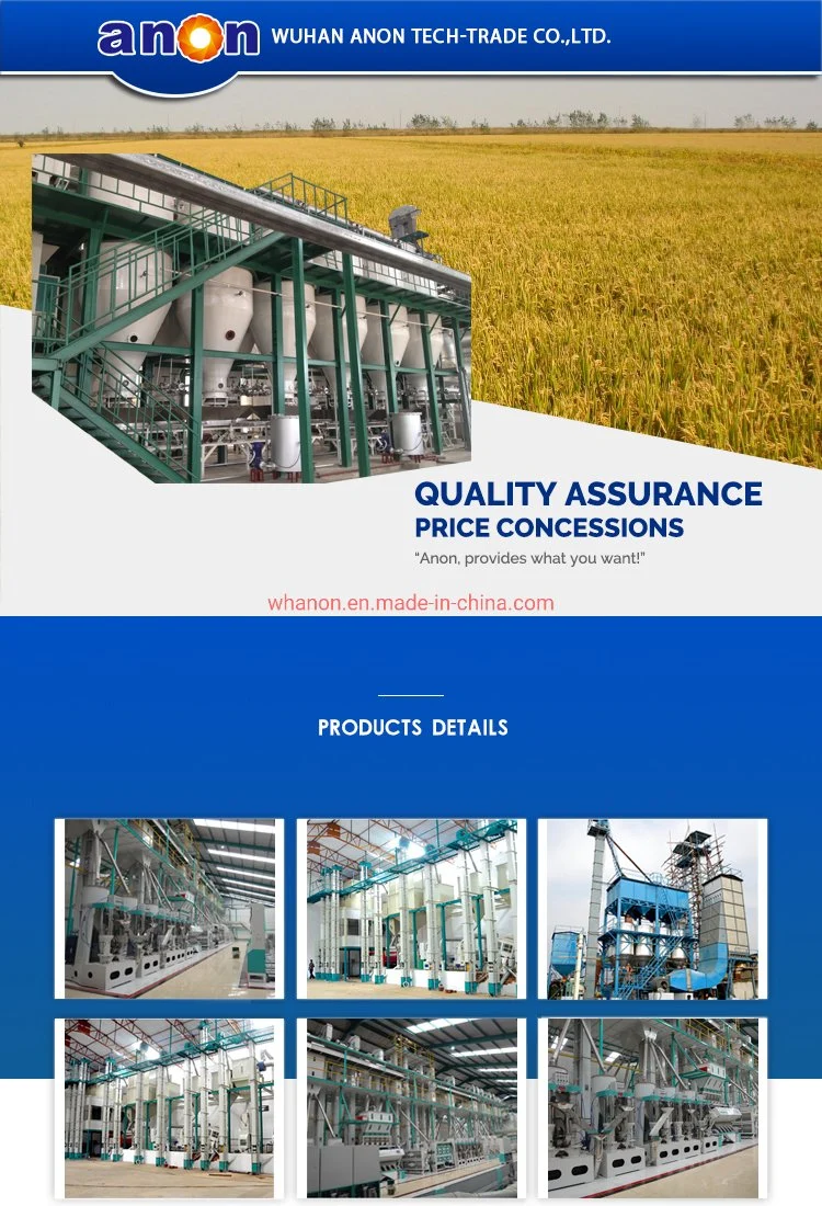 Anon 100t Parboiled Top Quality Automatic Rice Mill Processing Machine