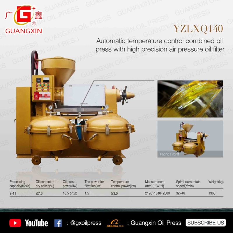10tpd Edible Oil Processing Rapeseed Sunflower Oil Press Machine